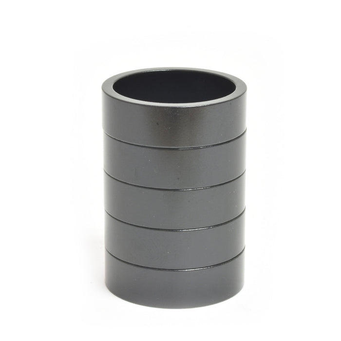 HD0015 1-1/8" x 10mm Black Aluminum Headset Spacers, Bag of 5 Detail 2