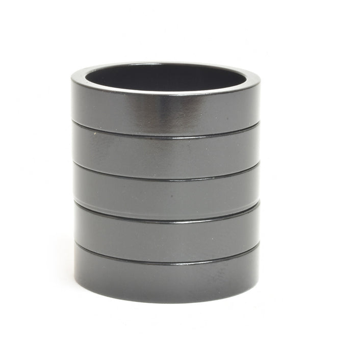 HD0014 1-1/8" x 7.5mm Black Aluminum Headset Spacers, Bag of 5 Detail 2
