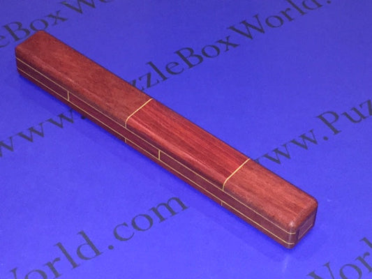 #13 Chopsticks Puzzle Box (Bloodwood & Redheart) by Robert Yarger (Stickman Puzzles)