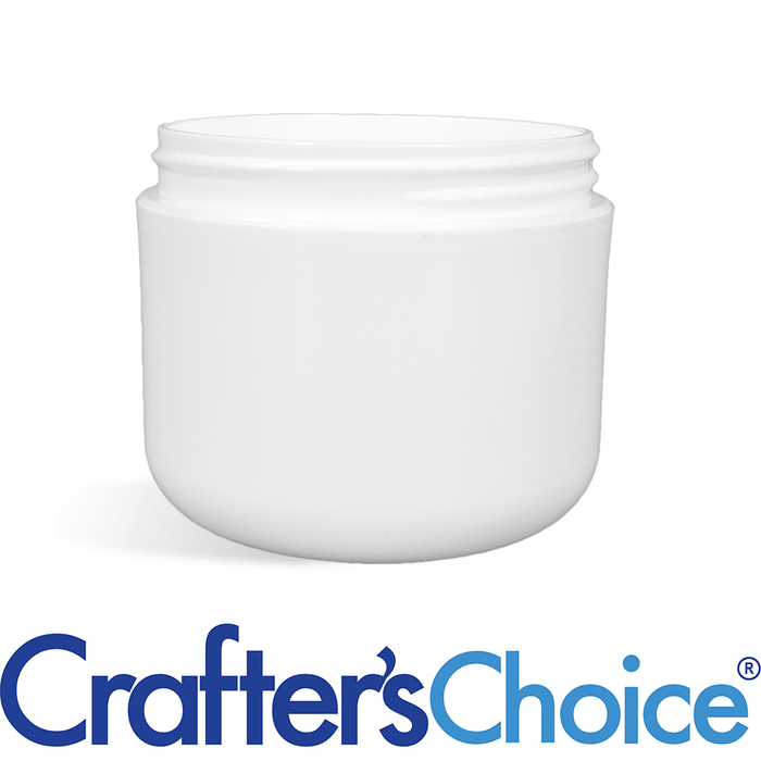 4 oz White Double Wall Plastic Jar - 70/400