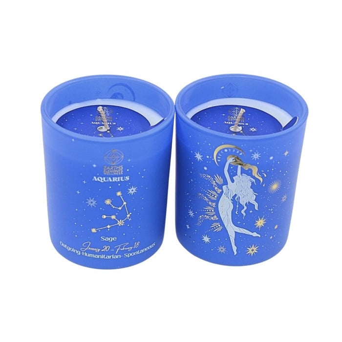 Aquarius Zodiac Candle