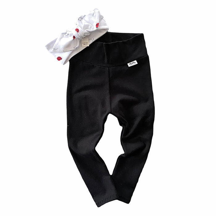 Black Mix and Match Leggings with Ladybug Headband