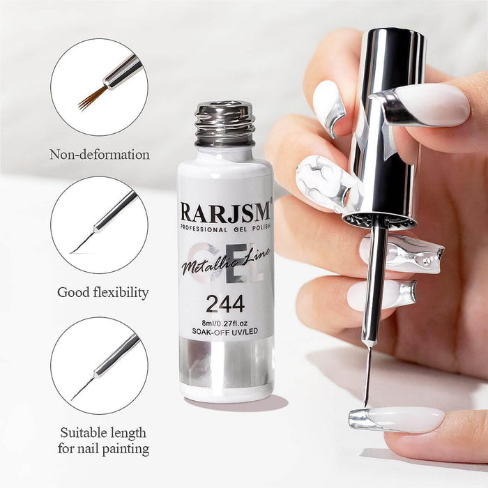 Metallic Gel Liner Duo Professional Salon Quality Nail Polish