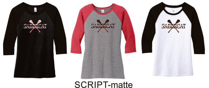 Castle View LAX Ladies Raglan Tee- 4 designs