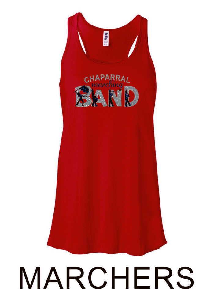 Chap Band Flowy Tank- 4 designs- Matte or Glitter