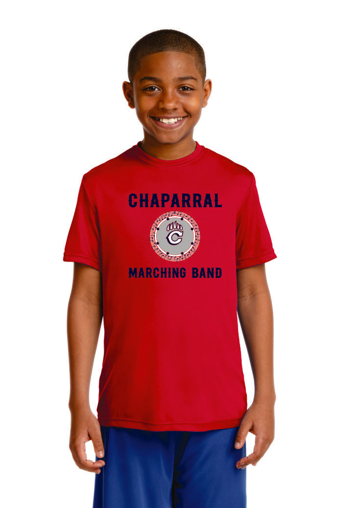 Chap Band Logo Wicking Tee- Ladies, Unisex, and Youth