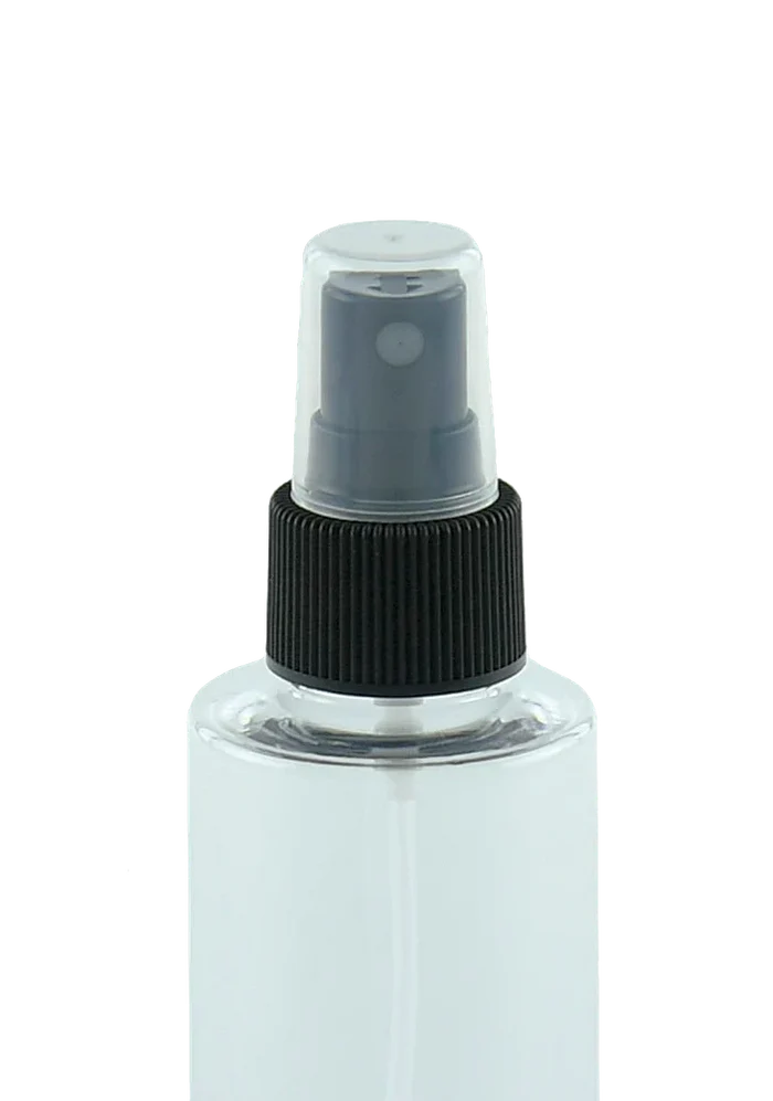 CLEARANCE Black Atomiser / Spritzer - Fine Mist Spray - Ribbed - 24mm (24/410) (Carton of 725)