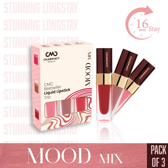 CMC Bestseller Liquid Lipstick Trio - Mood Mix