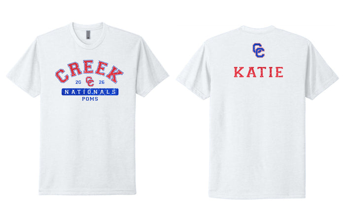Creek Poms 2026 ARC Tee- matte and glitter