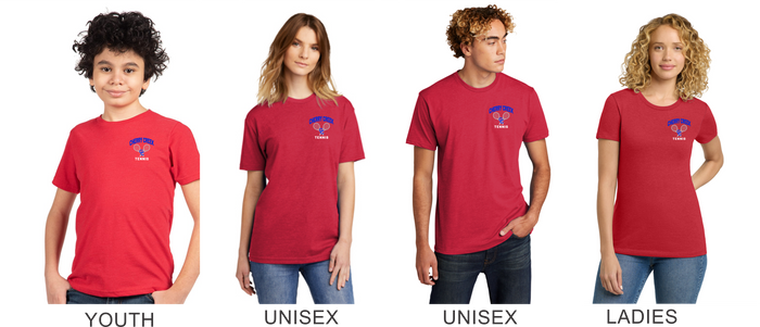Creek Tennis SMALL RACQUETS Tee- 4 Colors