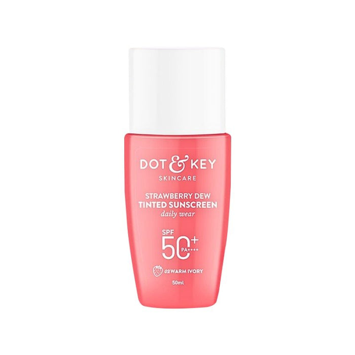 Dot and Key Strawberry Dew Tinted Sunscreen SPF 50+ 50ml – Warm Ivory