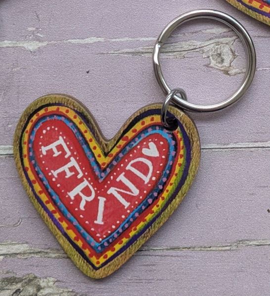'Ffrind' keyring by Lizzie Spikes