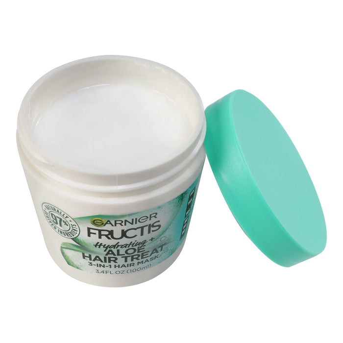 Garnier Fructis Hydrating Hair Treat 3-In-1 Hair Mask Aloe Extract 3.4oz/ 100ml - ikatehouse