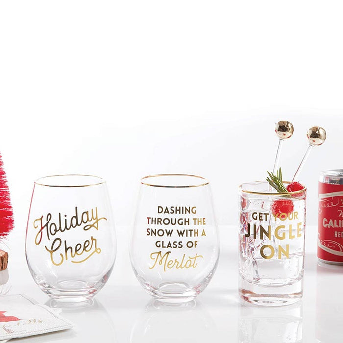 Get Your Jingle On Rocks Glass