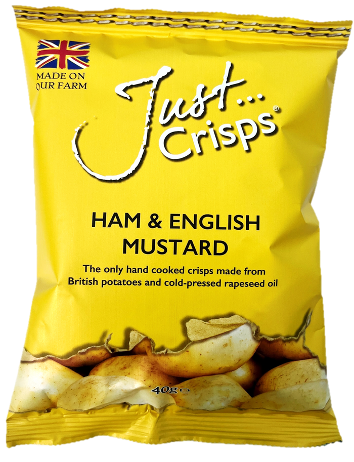 Ham & English Mustard Crisps 40g (Case of 24)
