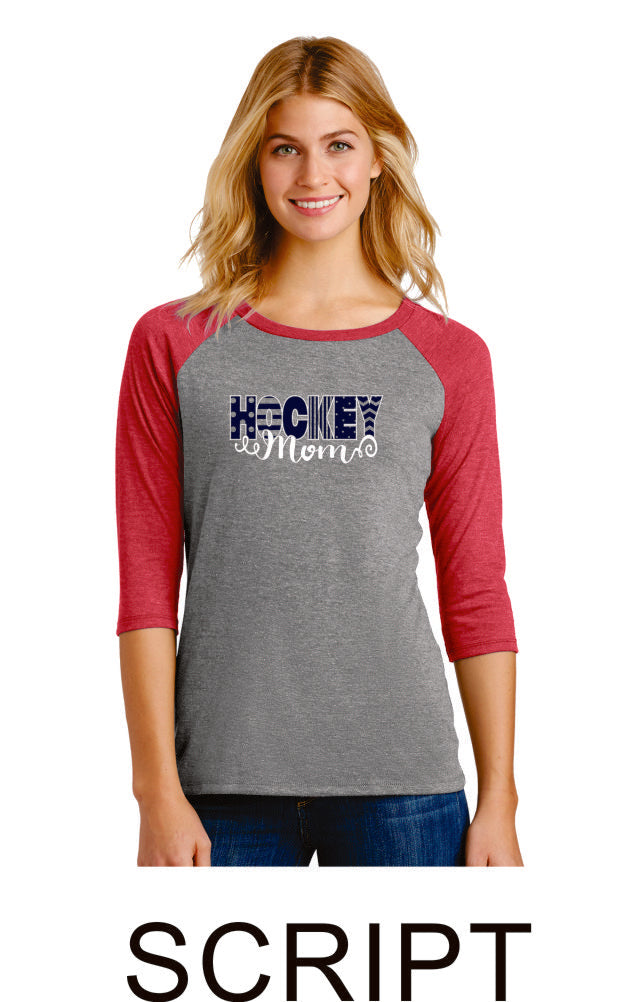 Hockey Mom Raglan- Matte or Glitter