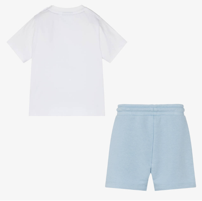 HUGO BOSS Baby Boys Blue Cotton Shorts Set
