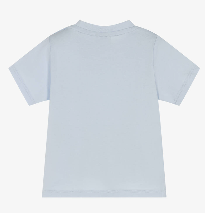 HUGO BOSS Baby Boys Blue Cotton T-Shirt