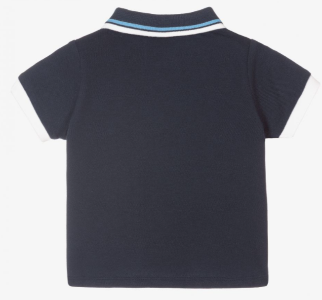 HUGO BOSS Baby Boys Blue Logo Polo Shirt