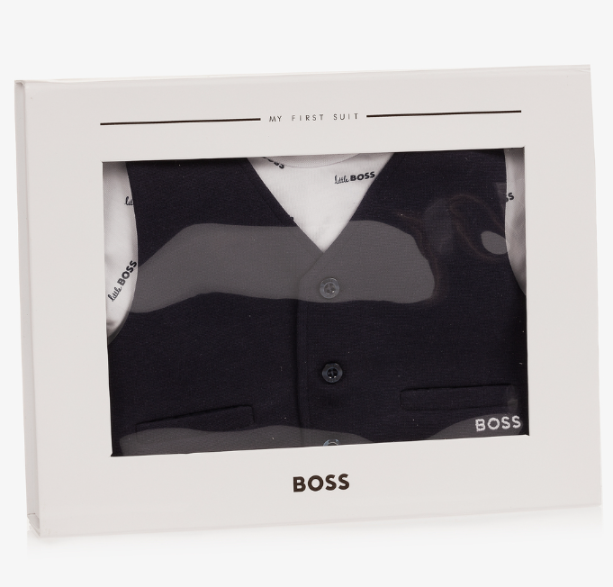 HUGO BOSS Baby Boys Blue Trouser Set