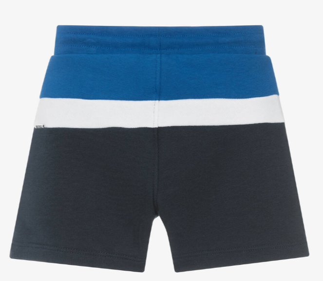 HUGO BOSS Baby Boys Navy Blue Cotton Shorts