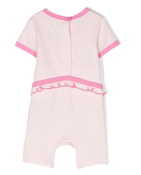 HUGO BOSS Baby Girl logo-print all-in-one