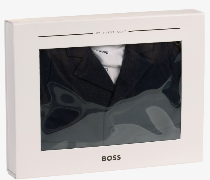 HUGO BOSS Baby Navy Blue Suit Romper
