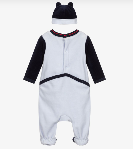 Hugo Boss Blue Babygrow & Hat Gift Set