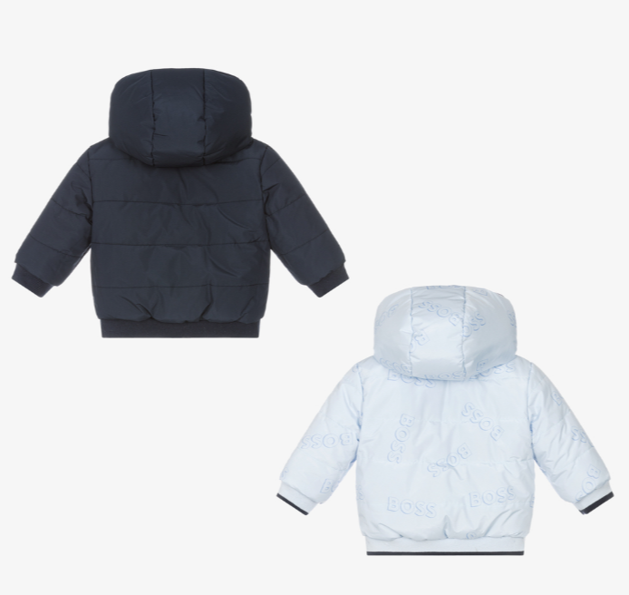 HUGO BOSS Blue Reversible Baby Jacket