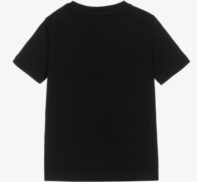 HUGO BOSS Boys Black Cotton T-Shirt