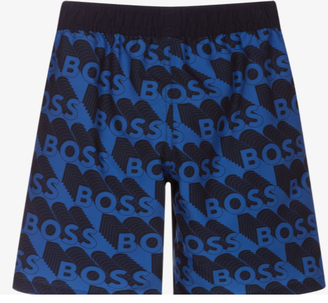 HUGO BOSS Boys Blue Swim Shorts