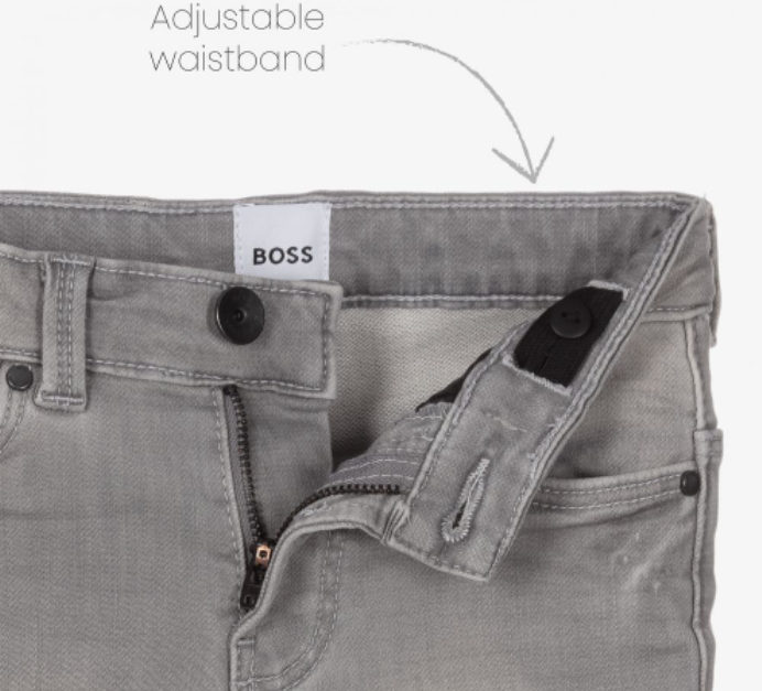 HUGO BOSS Boys Grey Denim Jeans