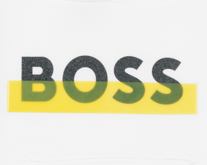 HUGO BOSS Boys White Logo Hoodie