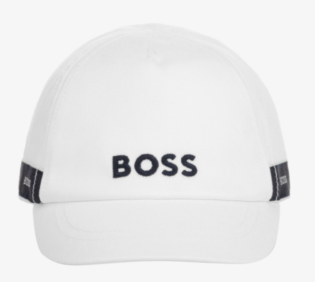 HUGO BOSS cotton twill baby cap