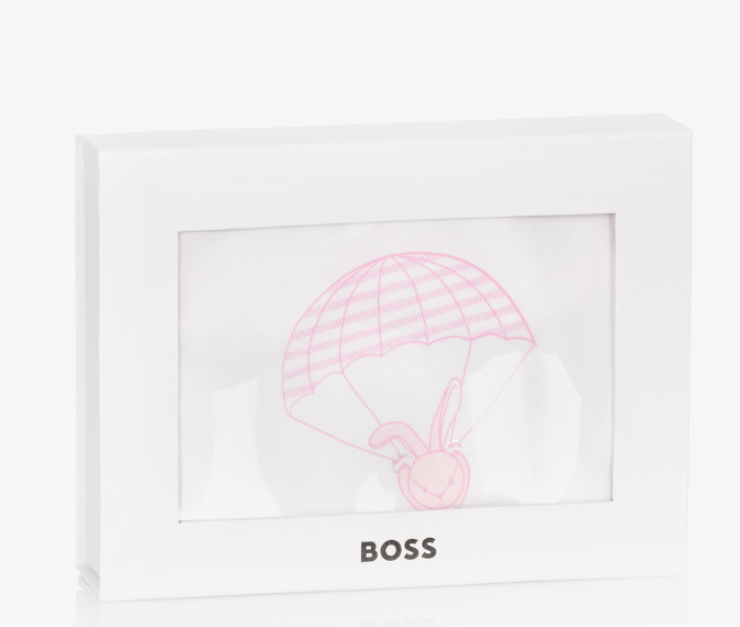 HUGO BOSS Girls White Cotton Shorts Set