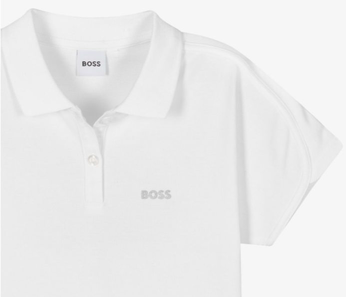 HUGO BOSS girls white poloshirt