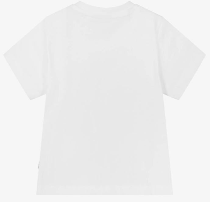 HUGO BOSS White Logo Cotton T-Shirt