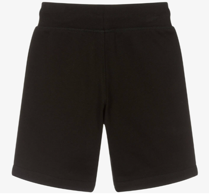 HUGO Boys Black Cotton Jersey Shorts