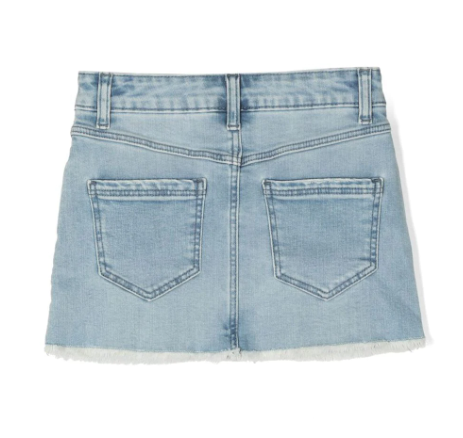 HUGO Light wash denim mini skirt
