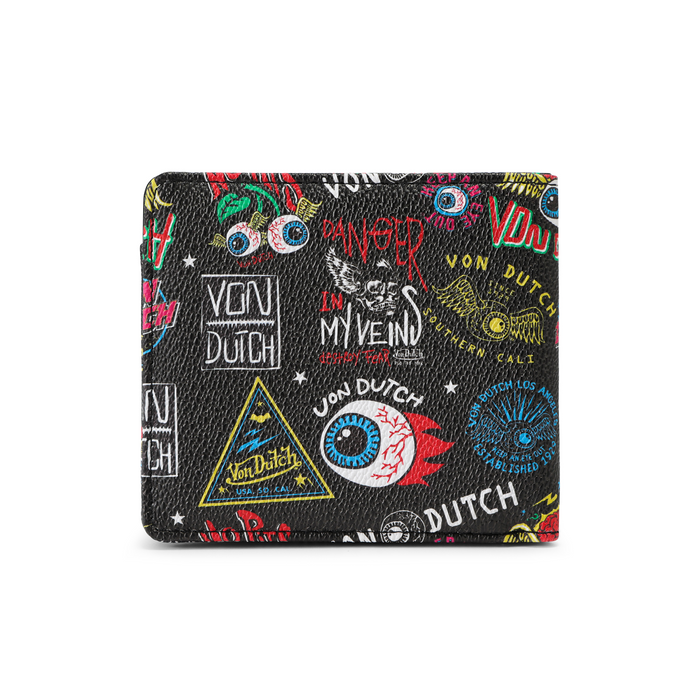Jax Print Bi-fold Wallet for Vondutch