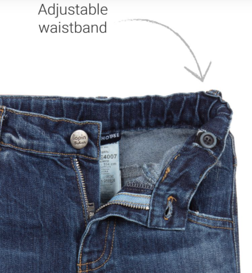 Lapin House Belted Fitted Jeans