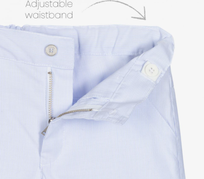 LAPIN HOUSE Boys Blue Striped Shorts