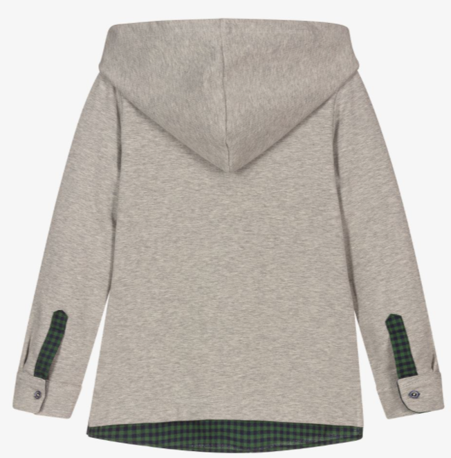 LAPIN HOUSE grey hooded sweatshirt
