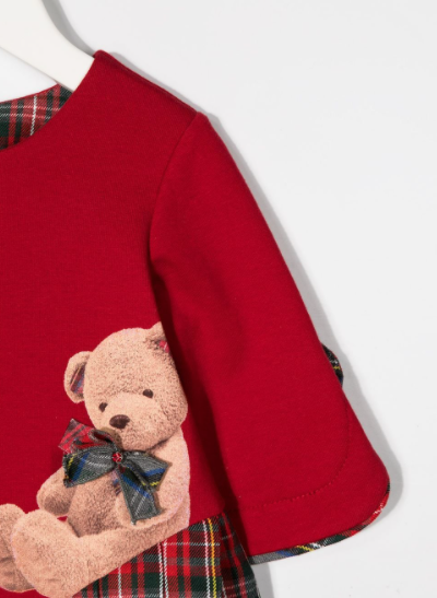 Lapin House Teddy Bear Print Dress