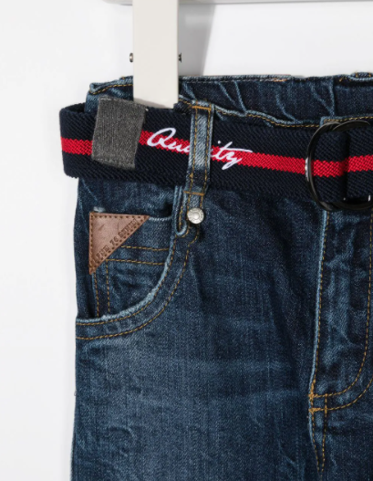 LAPIN HOUSE zip-up jeans hoodie