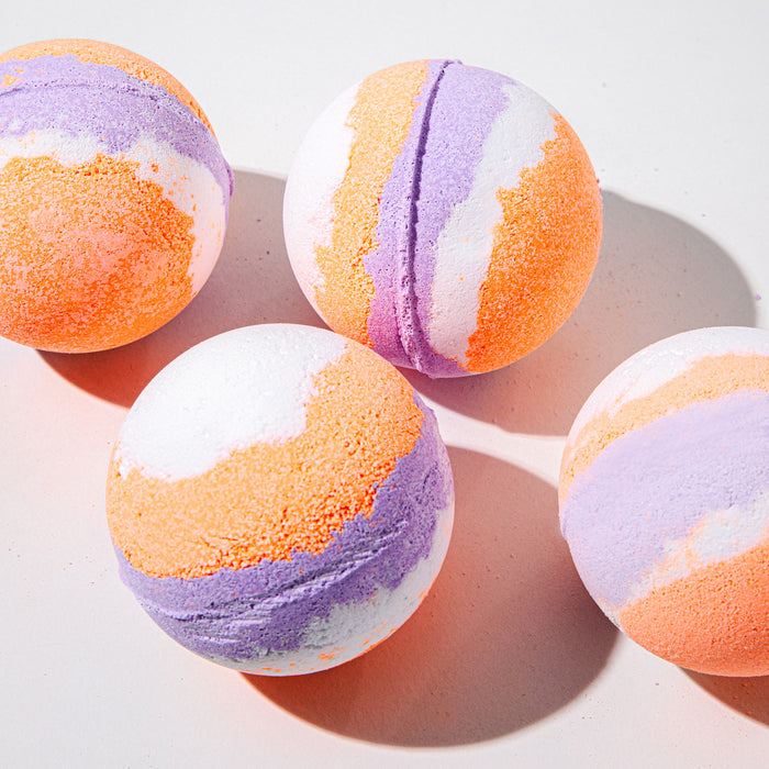 Lavender & Peach Tri-Color Bath Fizzies Kit