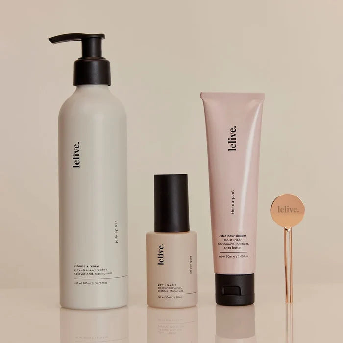 Lelive - nourishing 3-step routine | revitalize, plump + restore