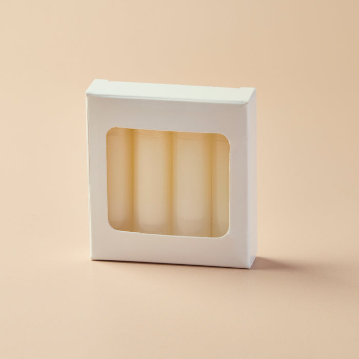 Lip Tube Box (Holds 4 Tubes) - WHITE COLOR - product detail
