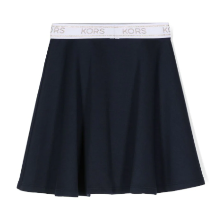 MICHAEL KORS Logo-waistband flared miniskirt