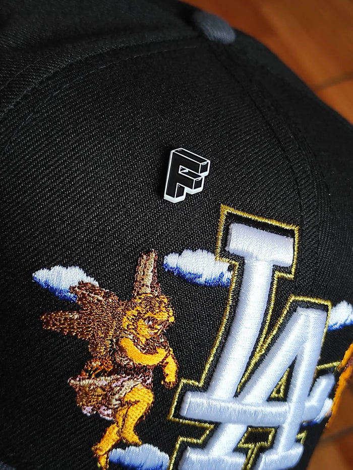 LOS ANGELES DODGERS MLB BLACK GRAPHITE TWO TONE PINK UV / NEW ERA 59FIFTY CAP